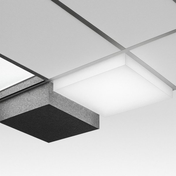 Block NRC Recessed Lay-In Light