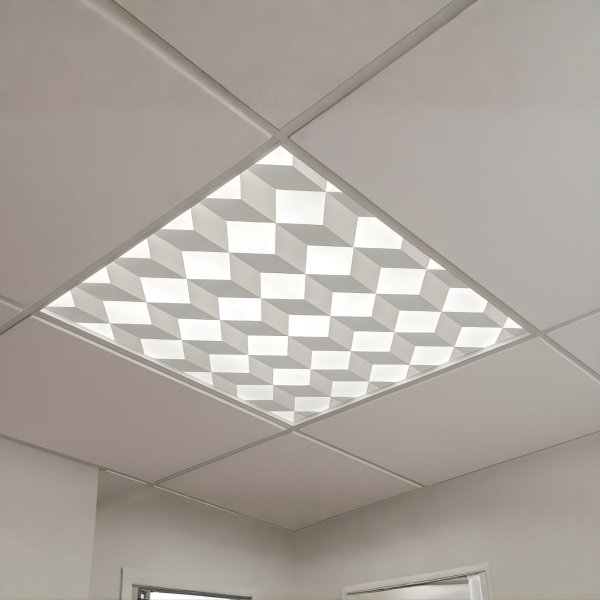 Block PAO Recessed Lay-In Light