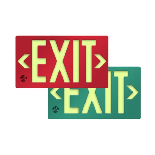 FLPL100-2G-LA Photoluminescent Exit Sign