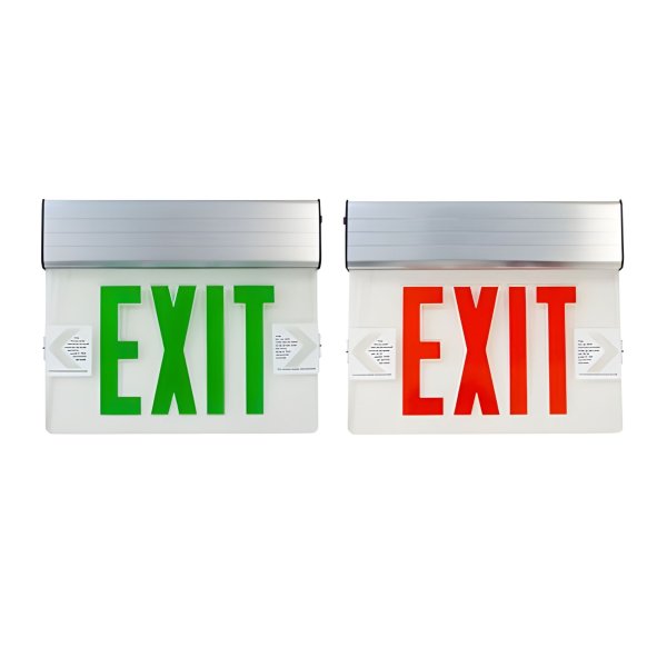 EL Edge-Lit Emergency Exit Sign with Battery